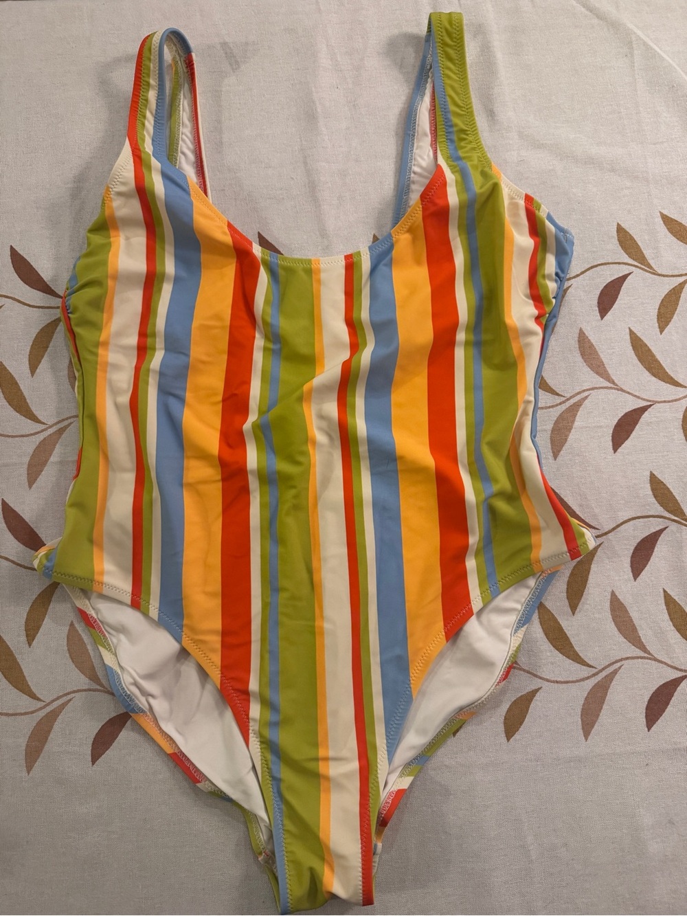 SOLID & STRIPED Multicolor Vertical Stripe One-Piece Swimsuit